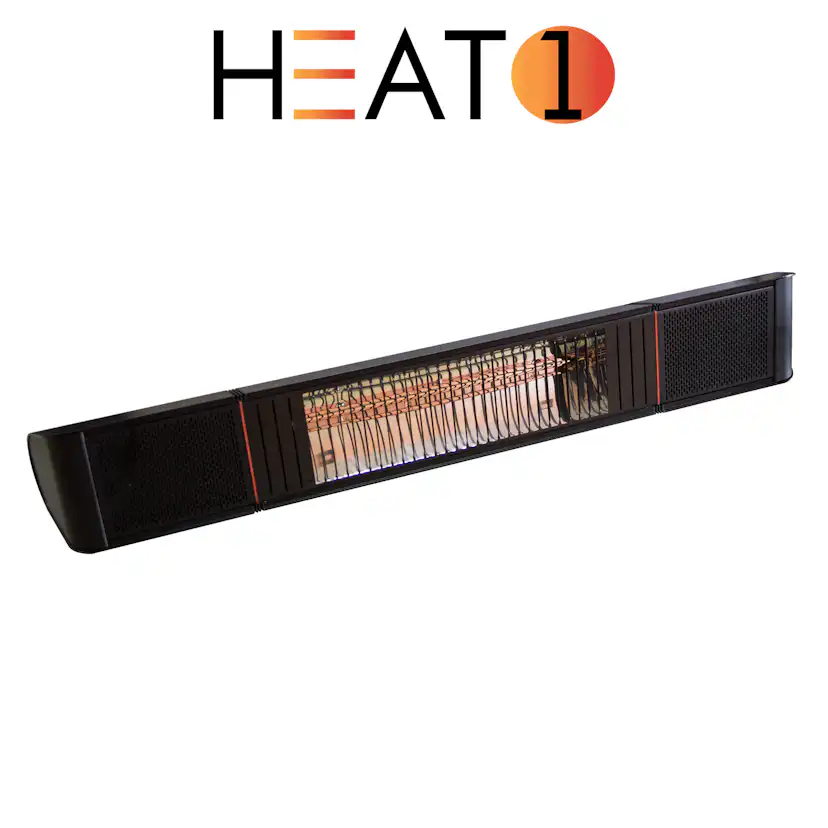 Terrassvärmare Heat1 Eco Pro-line 2000W Med Högtalare