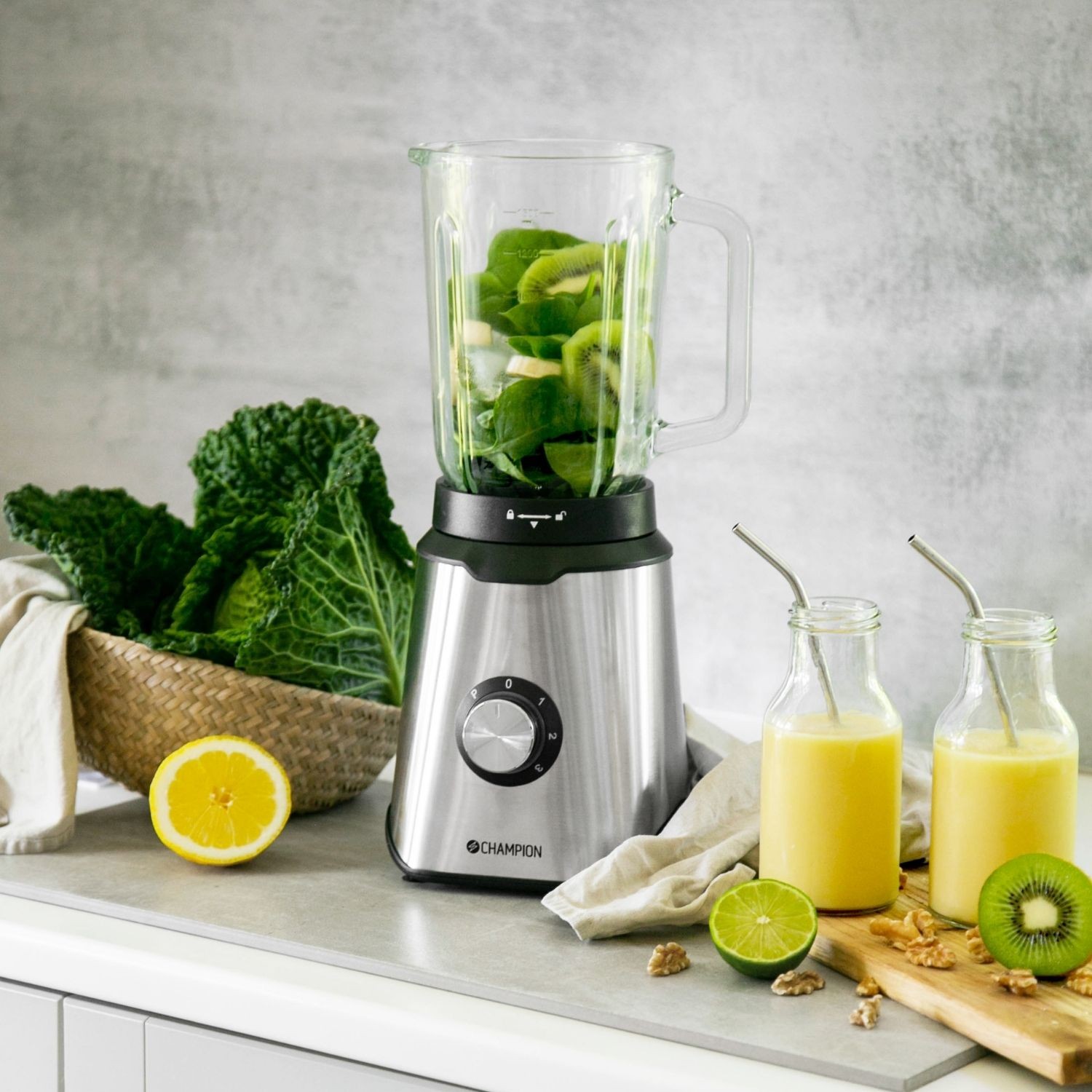 Blender Champion 1,5L 600W Glaskanna BL310 Rostfri