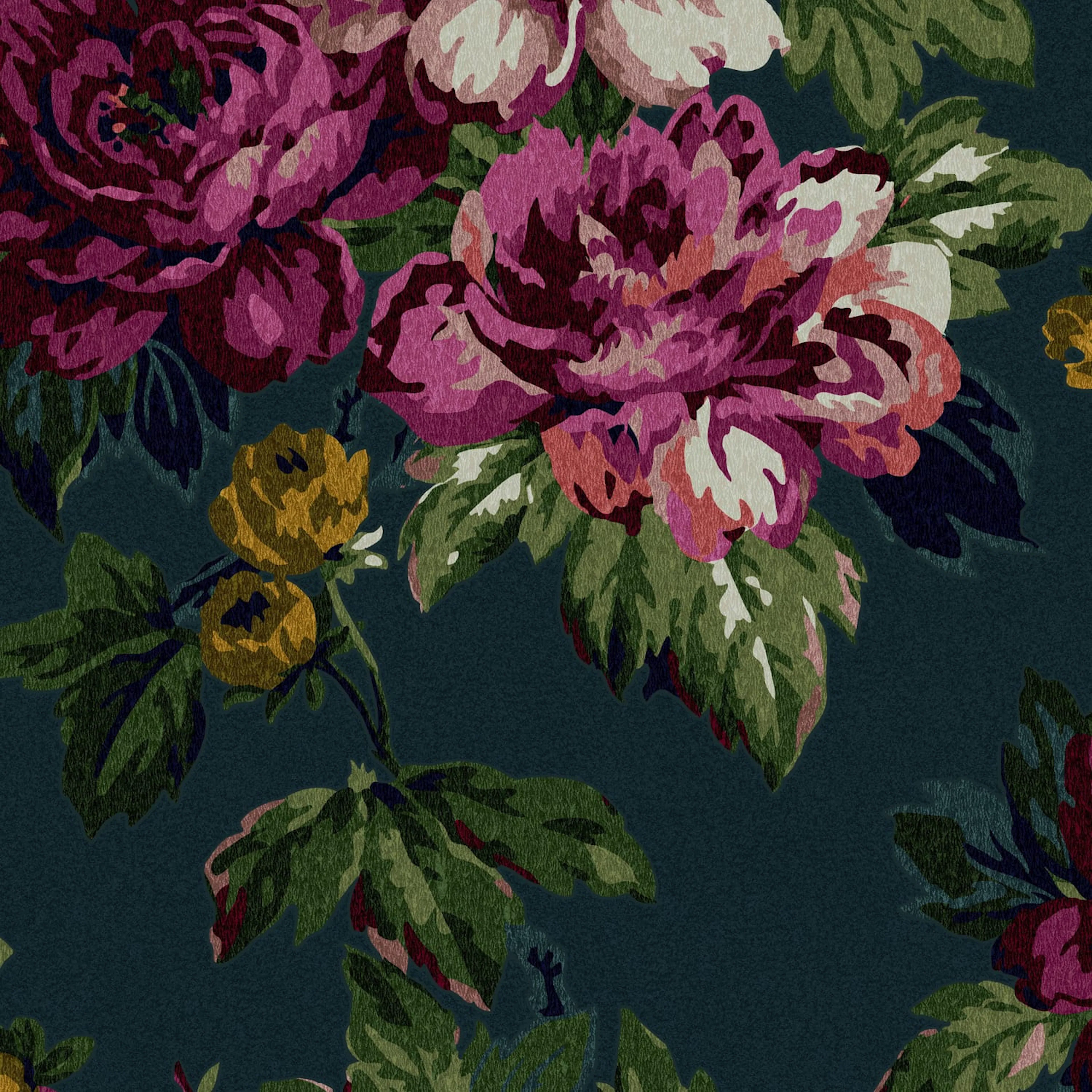 Tapet Joules Invite Floral Peacock