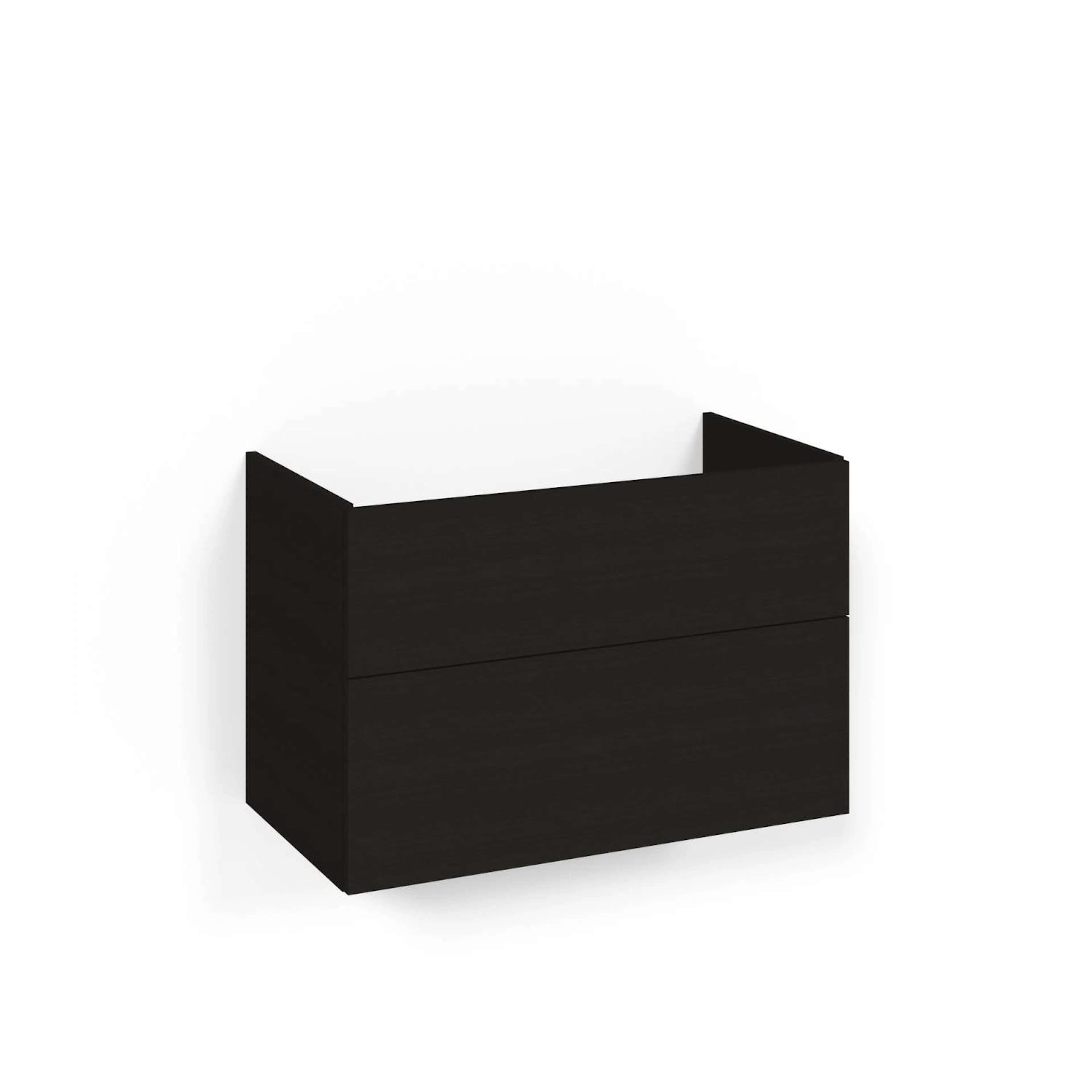 Crown Udel 80x45 Sv.Ek 2L Pla Bredd: 800, Svart Ek, Handtag: Nej