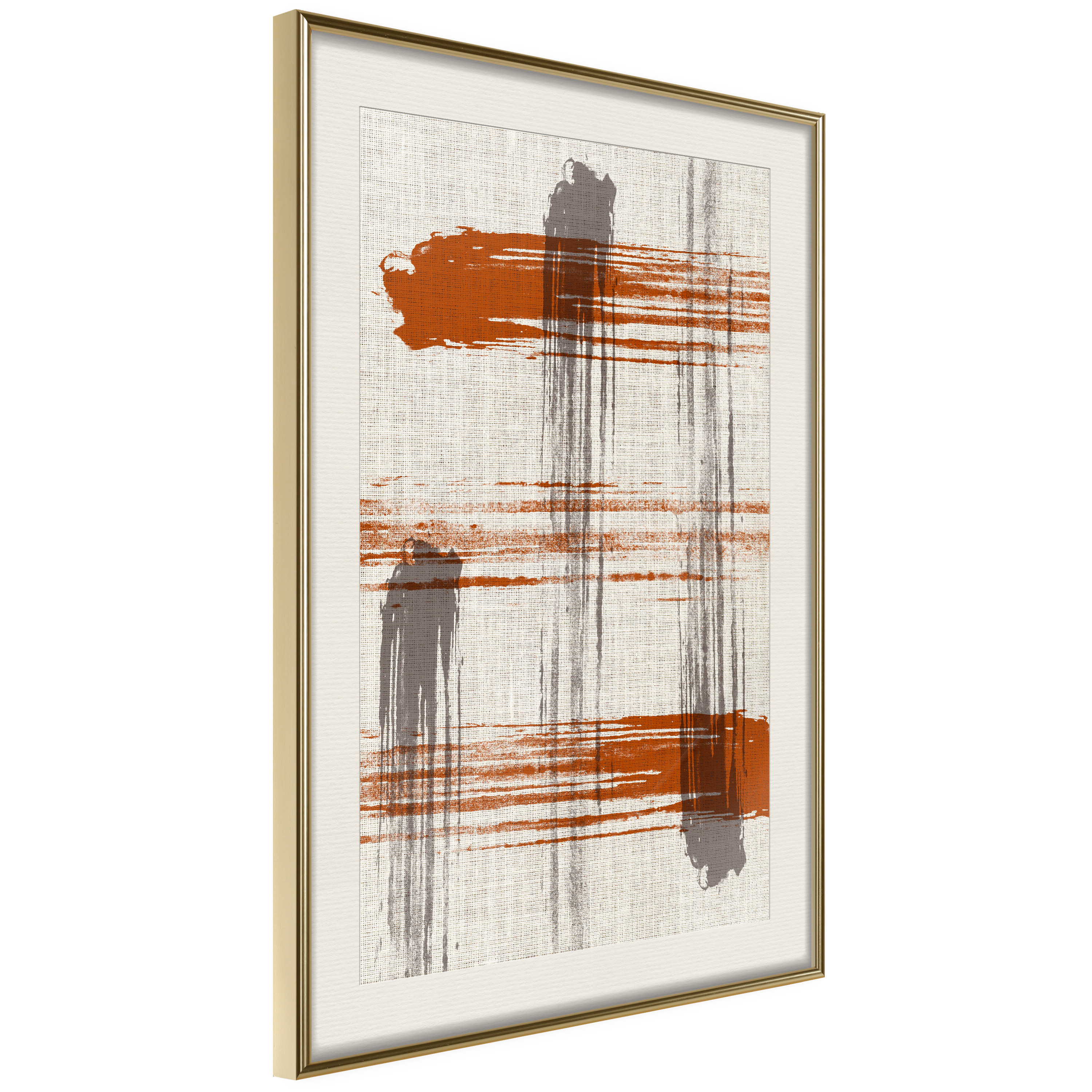 Affisch - Abstract Game [Poster] 20x30 Guld ram med passepartout, 20x30 cm
