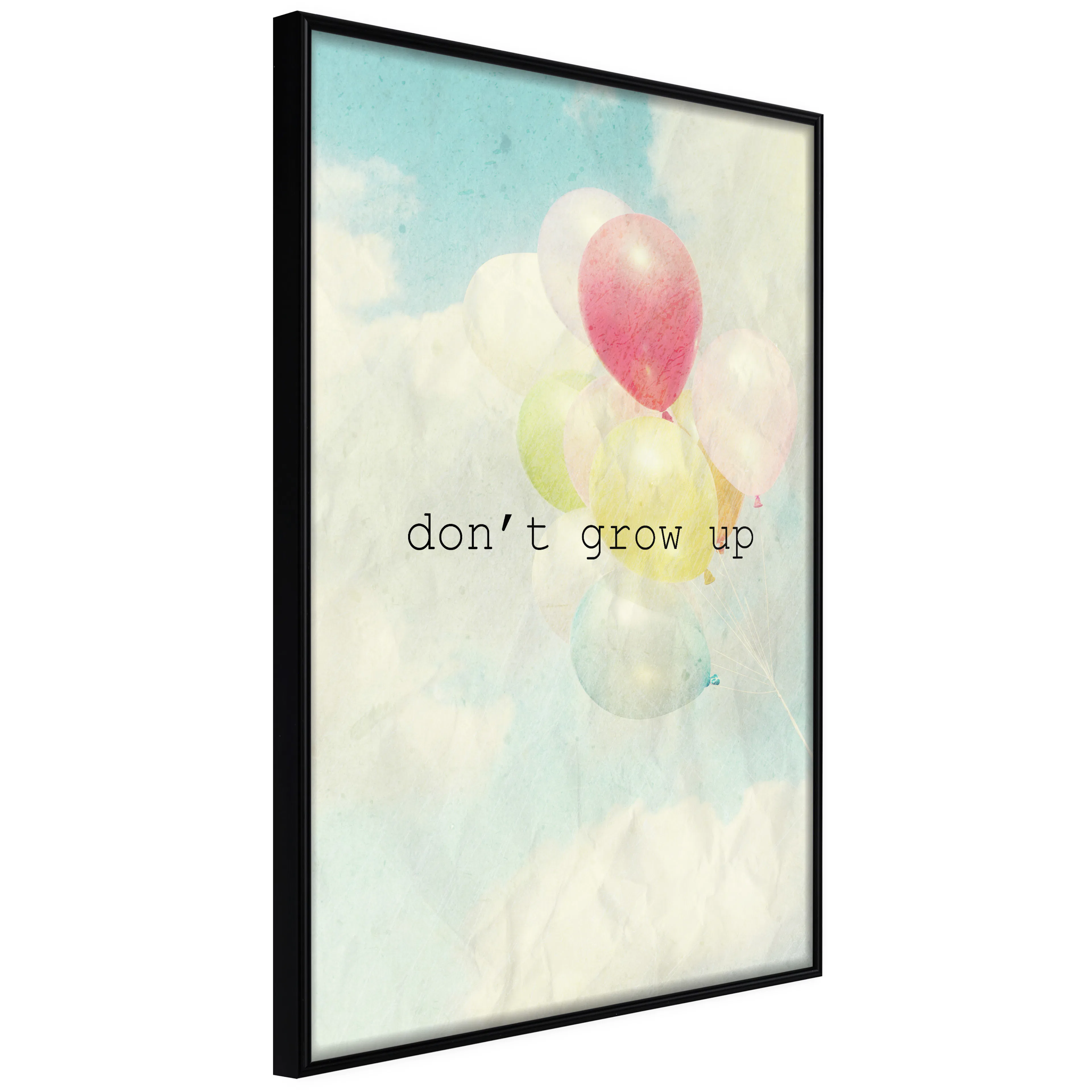 Affisch - Don't Grow Up [Poster] 40x60 Svart ram, 40x60 cm