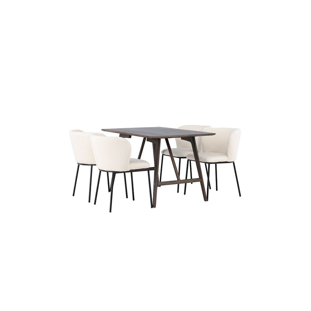 Matgrupp Venture Home Kaseidon med 4 st Edina stolar