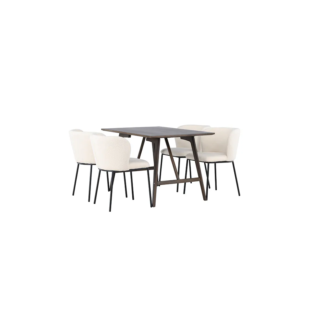 Matgrupp Venture Home Kaseidon med 4 st Edina stolar