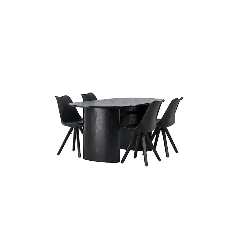 Matgrupp Venture Home Isolde med 4 st Zeno stolar