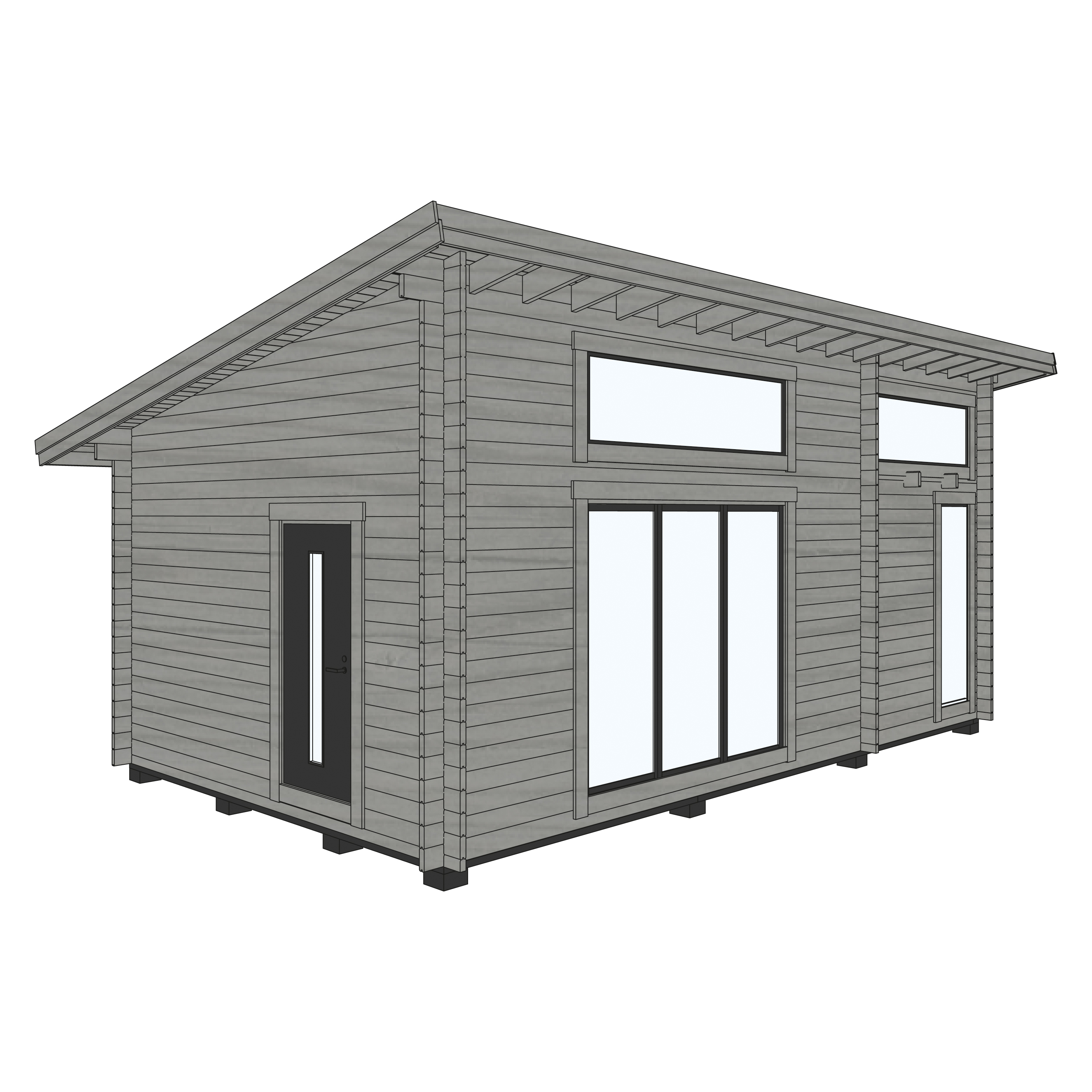 Attefallshus Baseco Stensund 30 m² Stuga med Loft