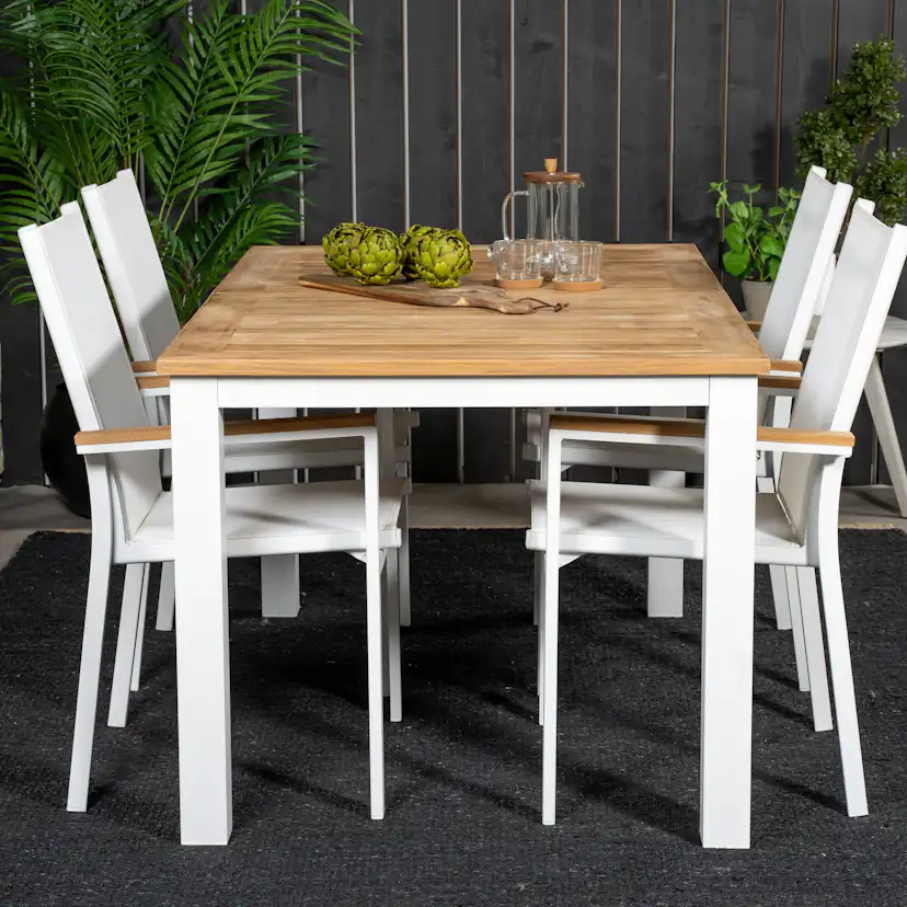 Matgrupp Venture Home Perla 152/210 med 4 Thea Matstolar
