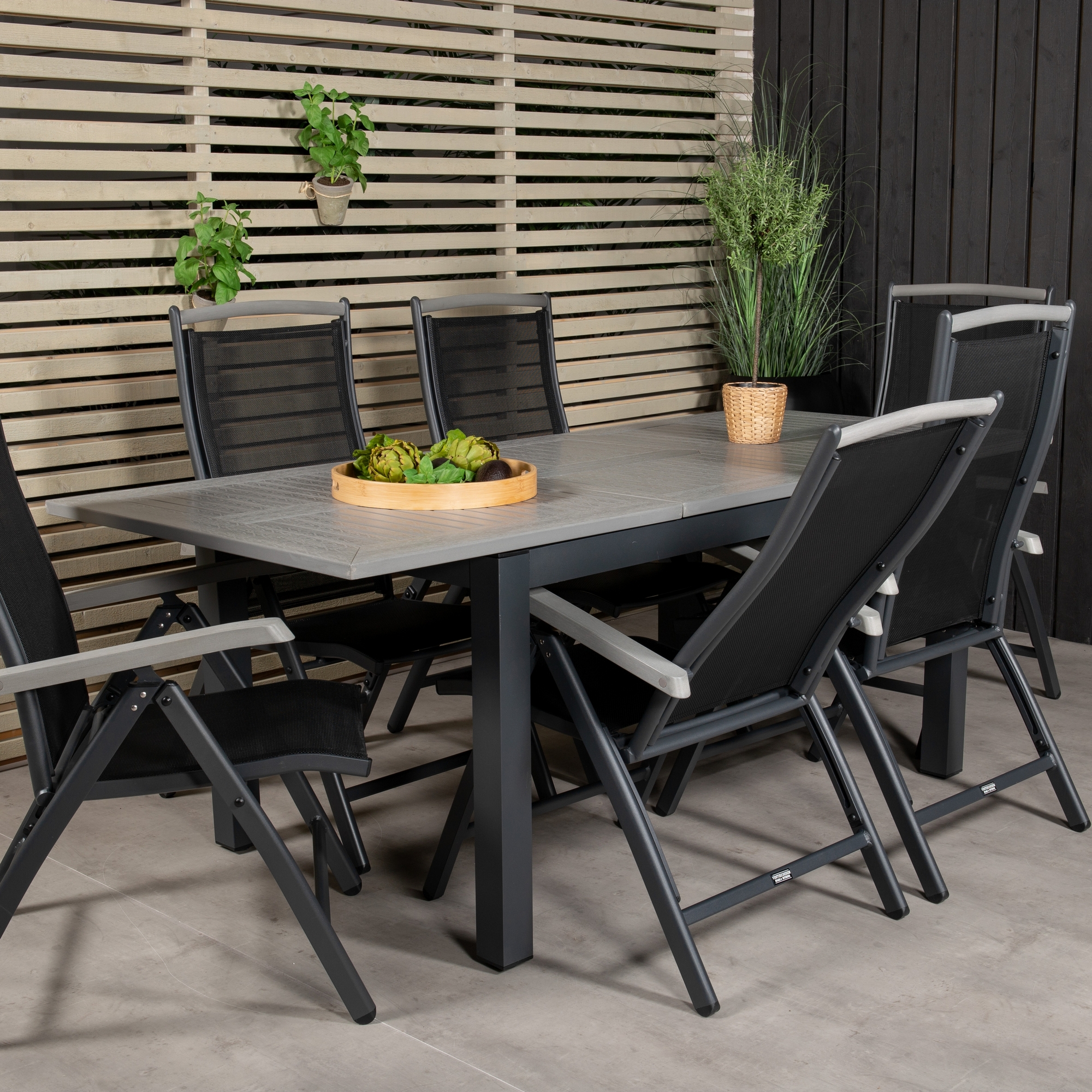 Matgrupp Venture Home Aleyna 160/240 med 6 Stolar