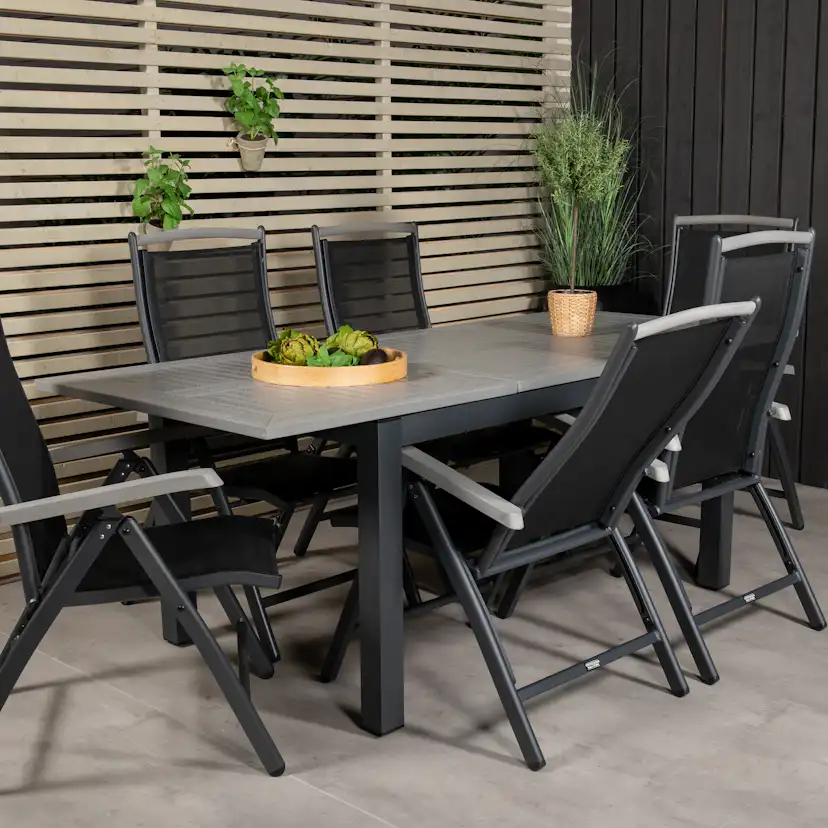 Matgrupp Venture Home Aleyna 160/240 med 6 Stolar