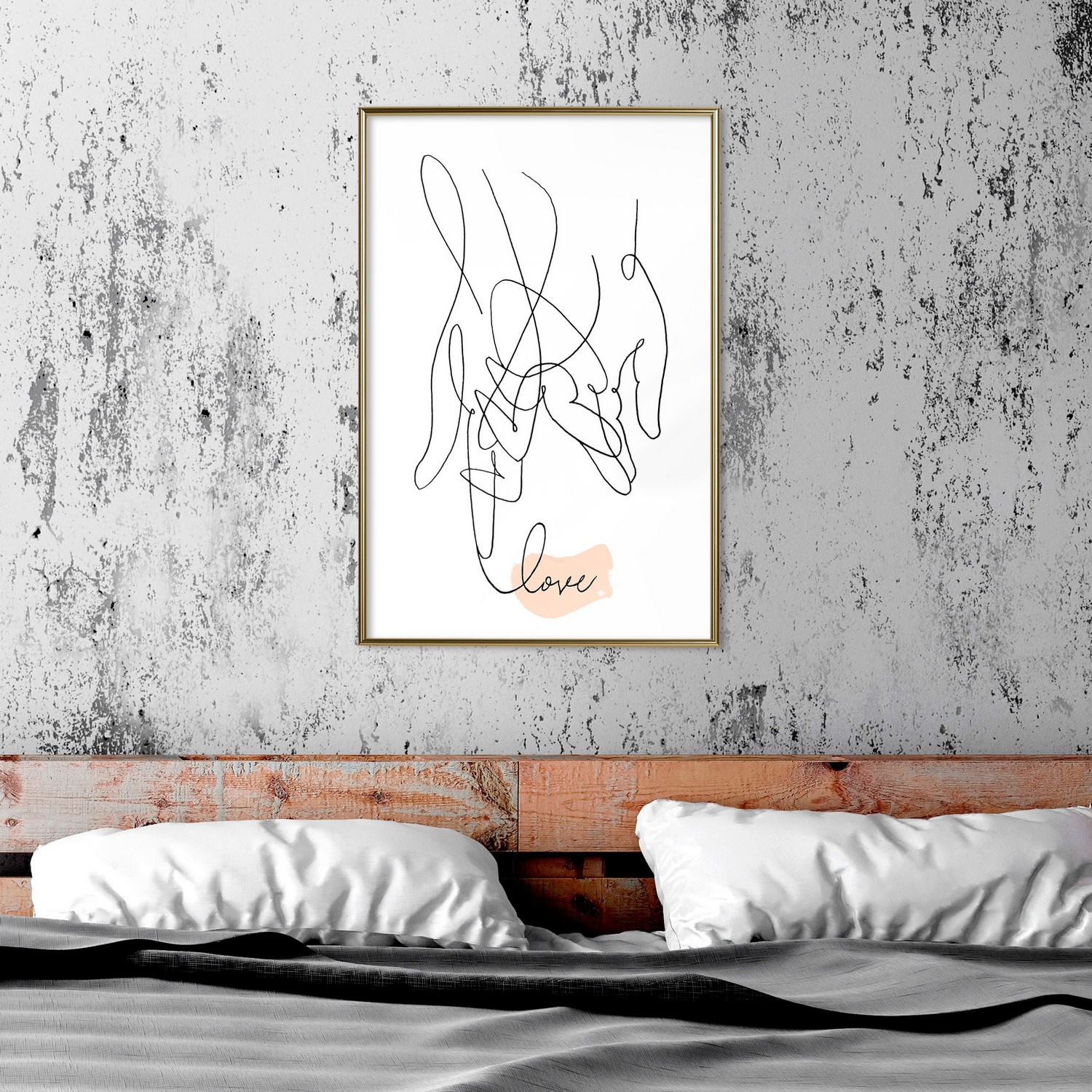 Poster Artgeist Affisch Tangled Love