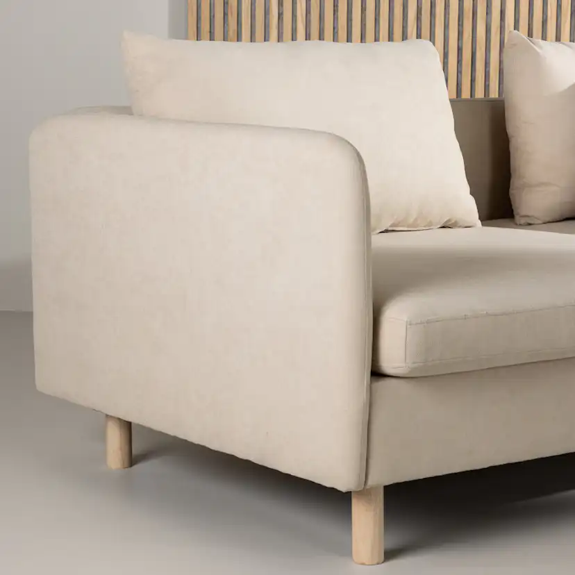 3-sitssoffa Venture Home Zero Ljusbeige 183,5 cm