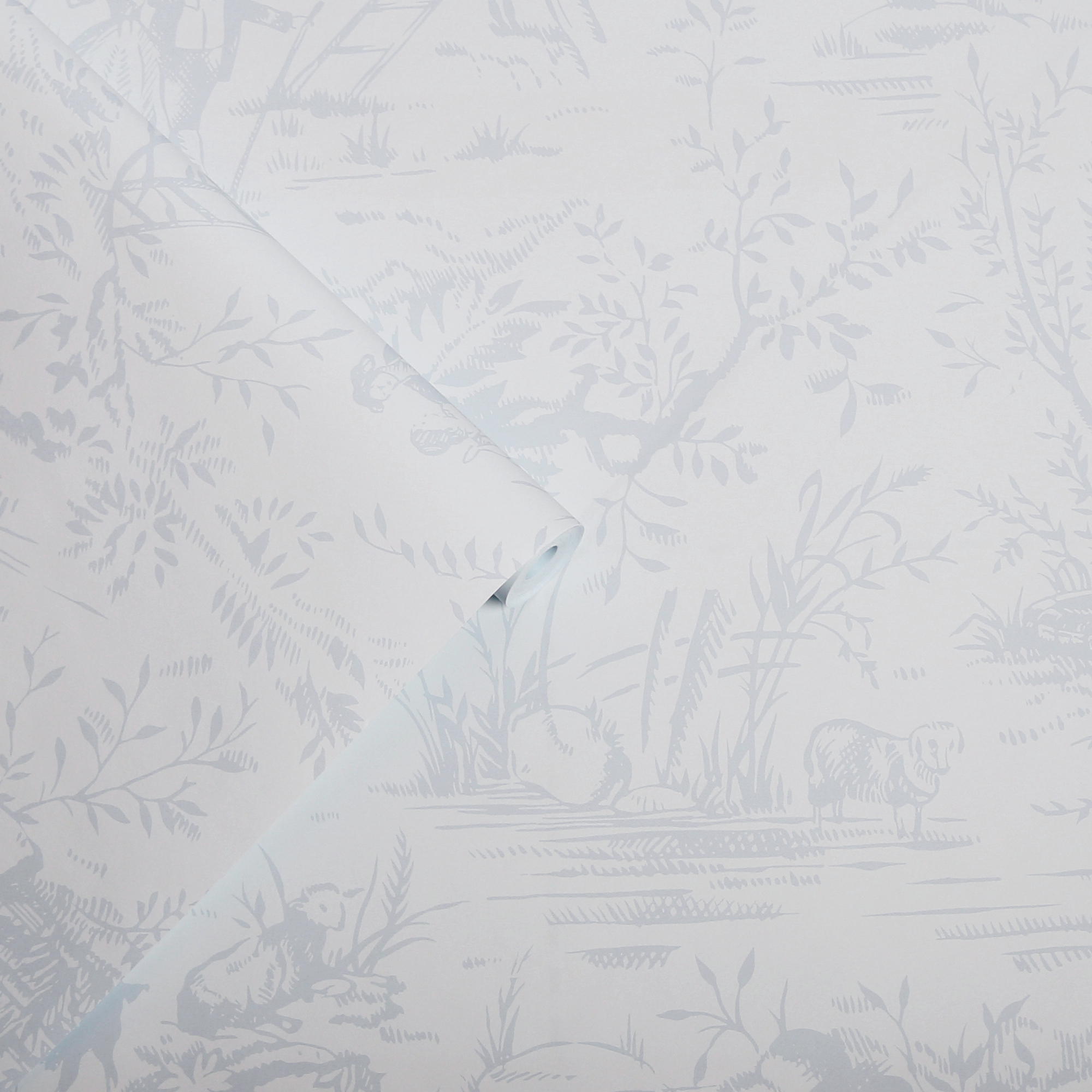 Tapet Laura Ashley Toile De Jouy Sugaröd Grå 118495