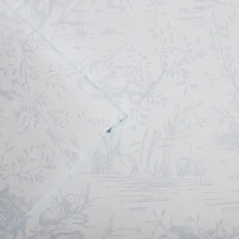 Tapet Laura Ashley Toile De Jouy Sugaröd Grå 118495