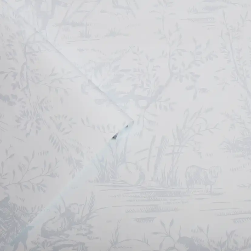 Tapet Laura Ashley Toile De Jouy Sugaröd Grå 118495