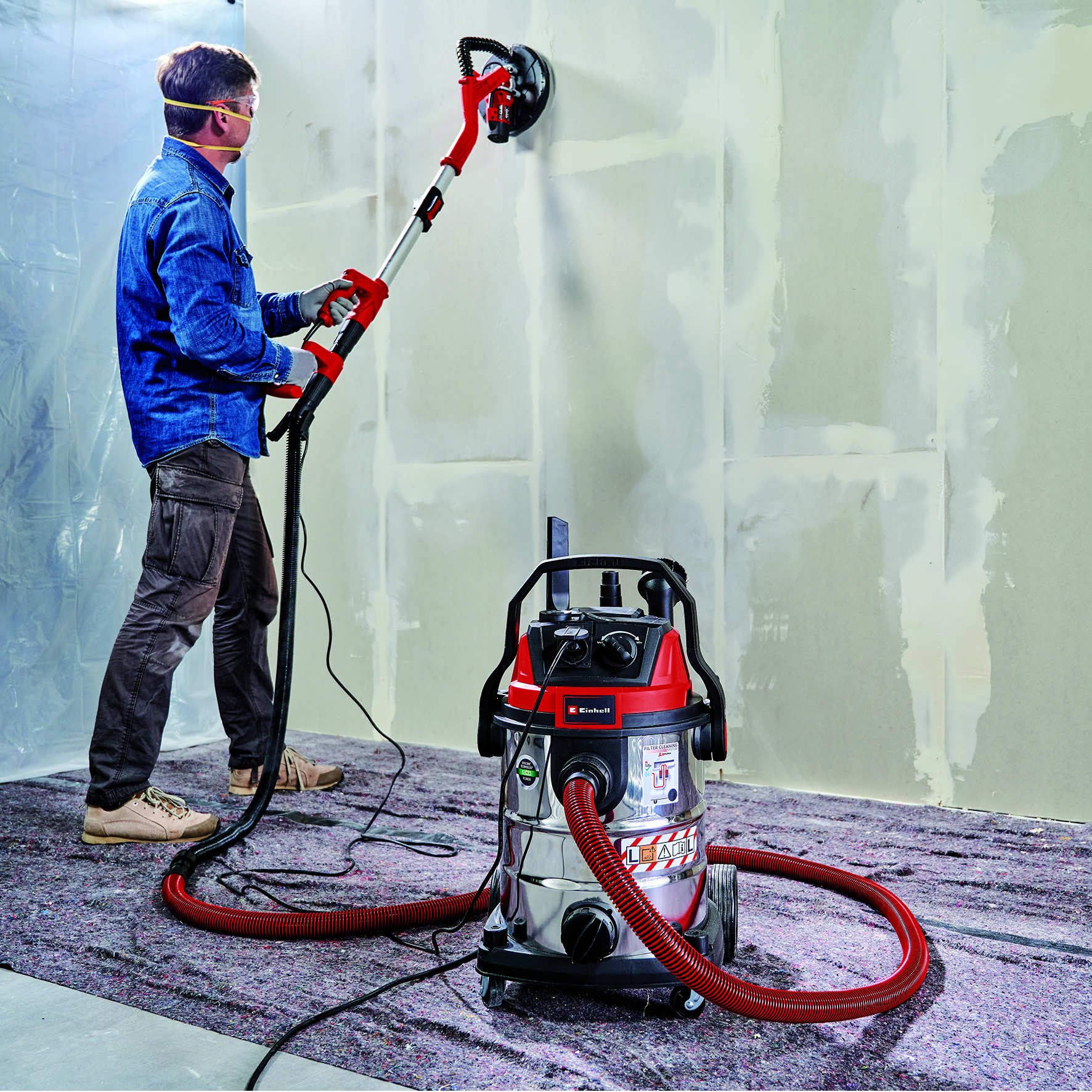 Grovdammsugare Einhell TE-VC 2025 SACL 25L 1200W Elektrisk Våt-/torrdammsugare