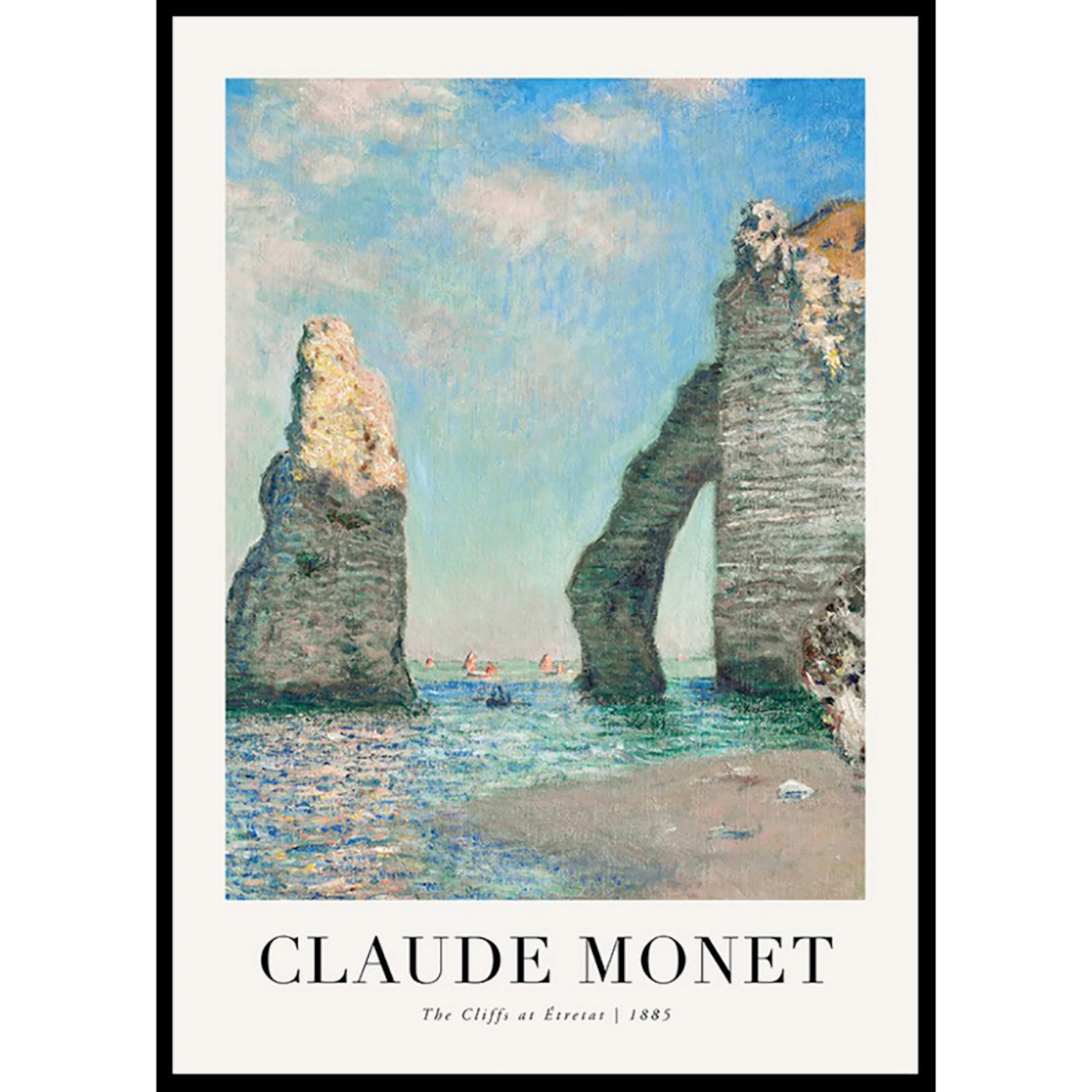 Poster Gallerix The Cliffs At Etretat 1885 By Claude Monet