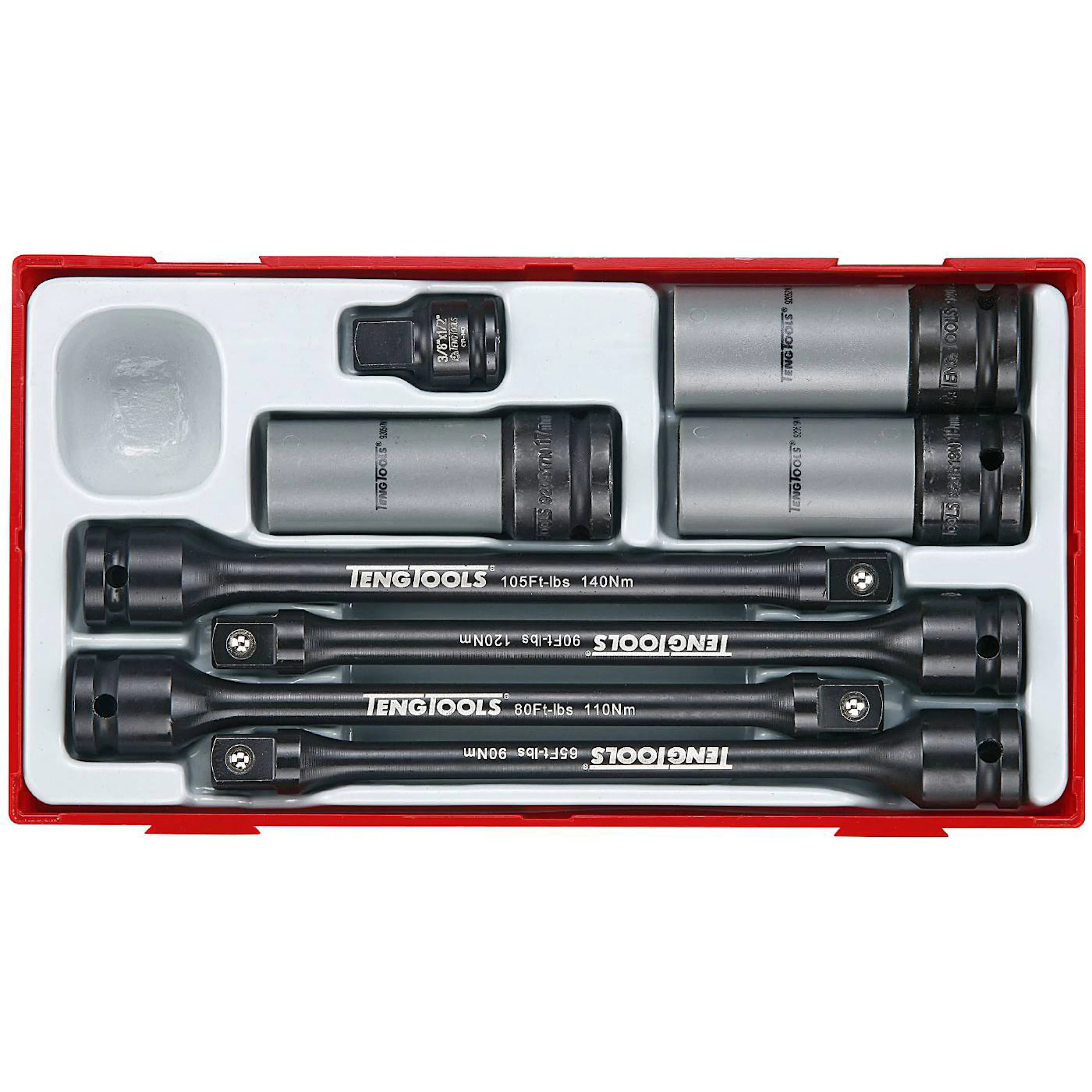 Torsionsstavssats 8 delar Teng Tools TTTS08