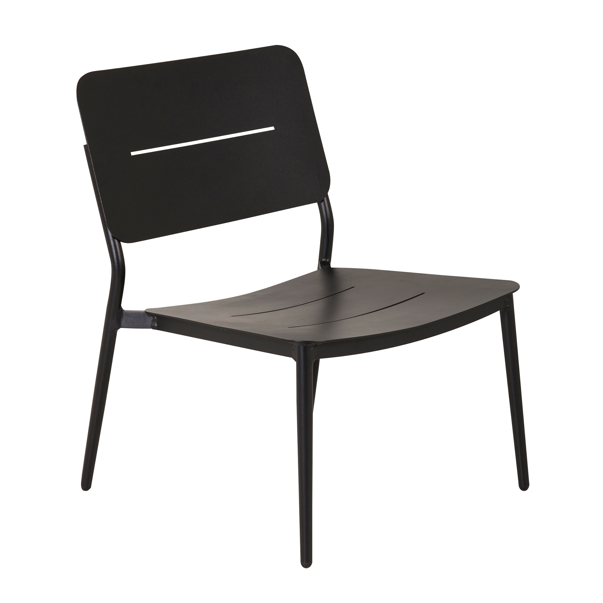 Lina lounge Chair - Black / Black Cushion Svart
