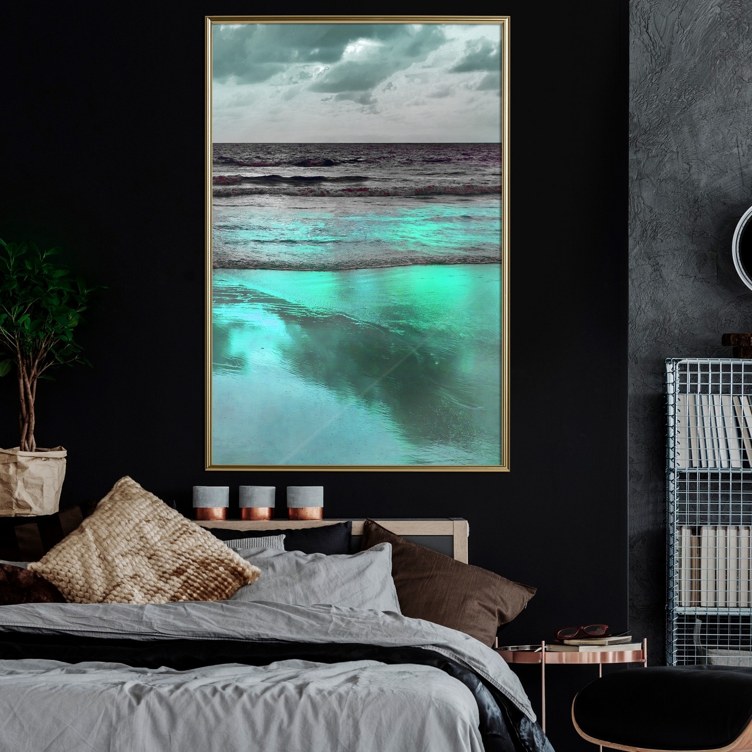Affisch - Marine Nostalgia [Poster] 30x45 Guld ram, 30x45 cm
