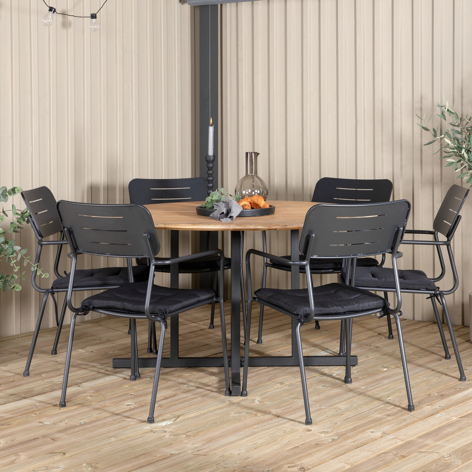 Matgrupp Venture Home Zurc med 6 Nime Matstolar