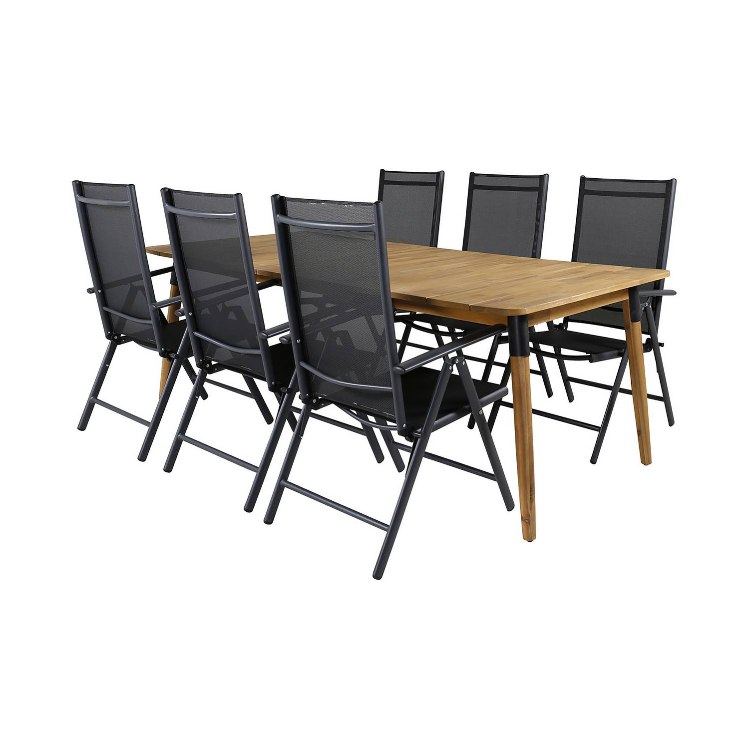 Matgrupp Venture Home Julian Matgrupp Utomhus 210cm med 6 Break Positionsstolar