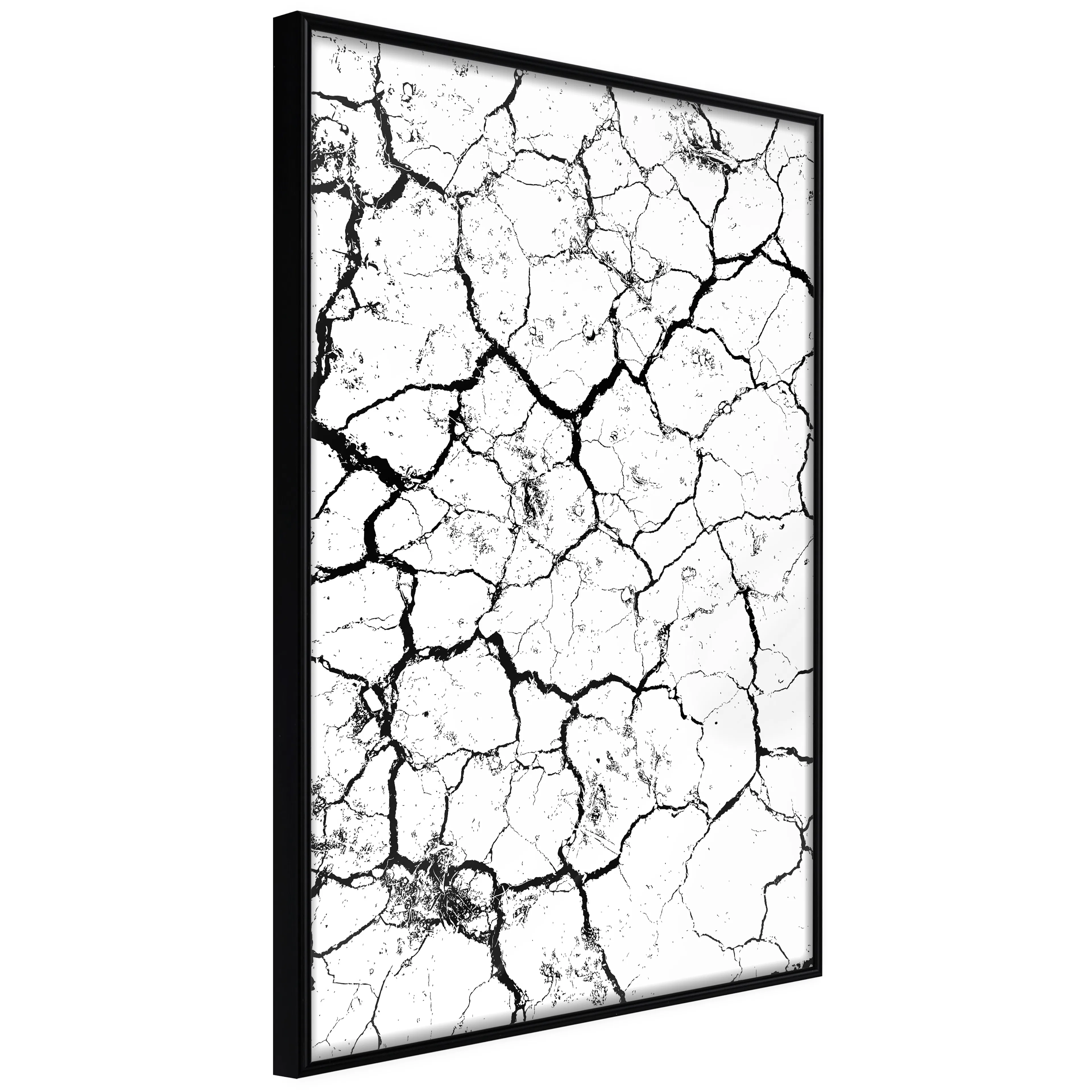 Affisch - Cracked Earth [Poster] 40x60 Svart ram, 40x60 cm