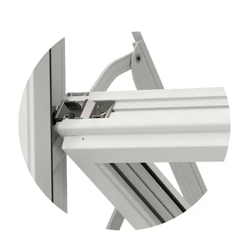 Vridfönster NorDan NTech 3-Glas Aluminium