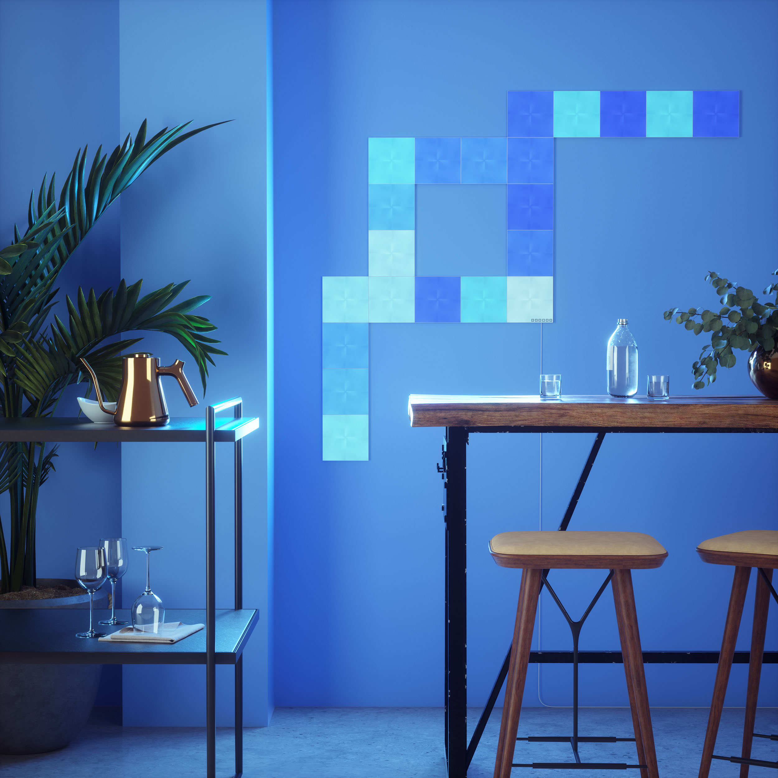 Belysningssystem Nanoleaf Canvas Startkit 17-pack