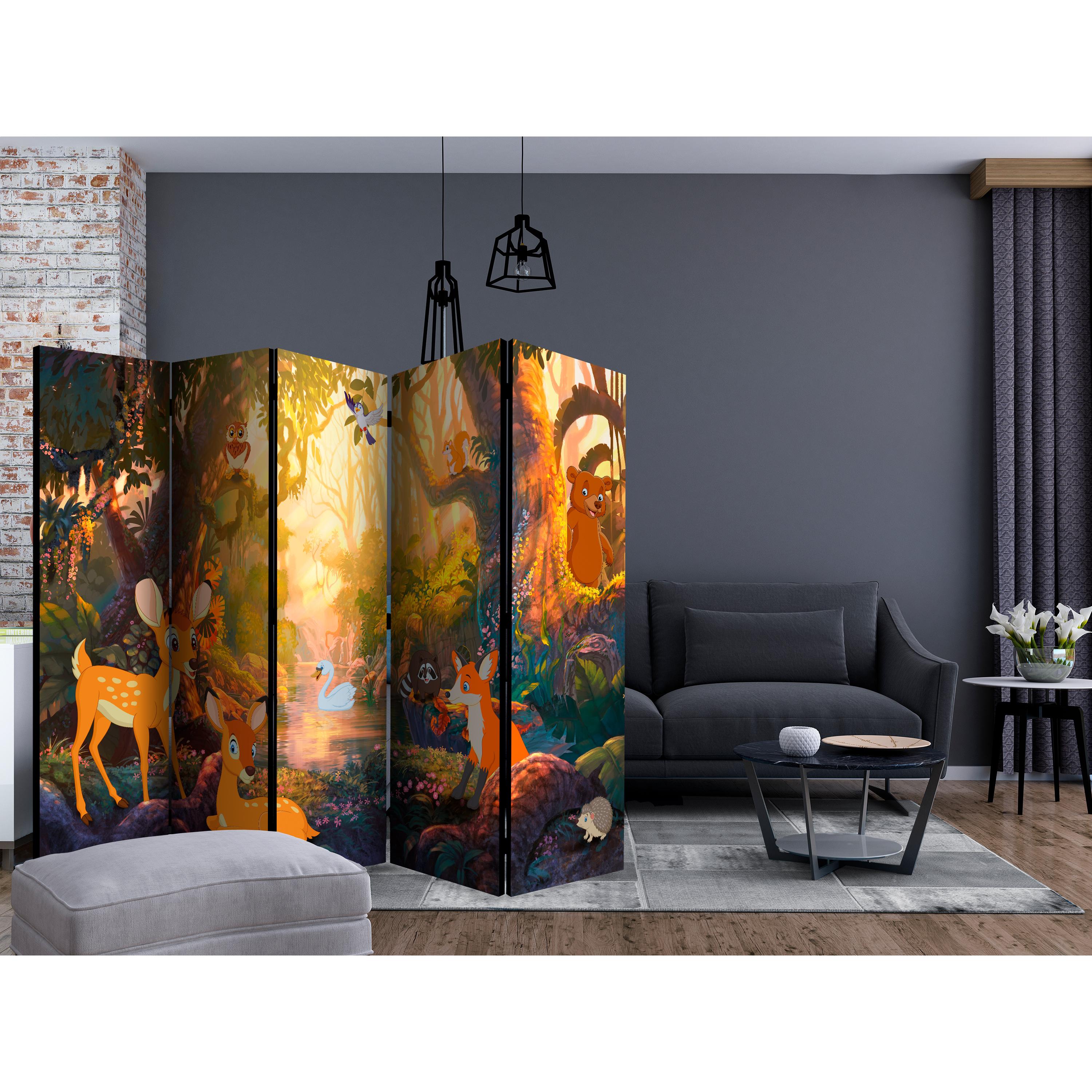 Rumsavdelare Arkiio Animals in the Forest II 225x172 cm