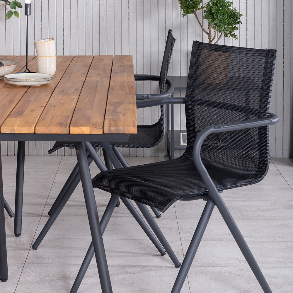 Matgrupp Venture Home Chane med 4 Anve Matstolar