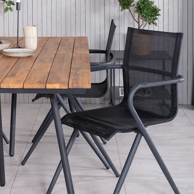 Matgrupp Venture Home Chane med 4 Anve Matstolar