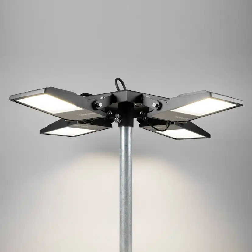 Stolptopp Hide-a-lite Kvadrat 1-4 Arm Svart