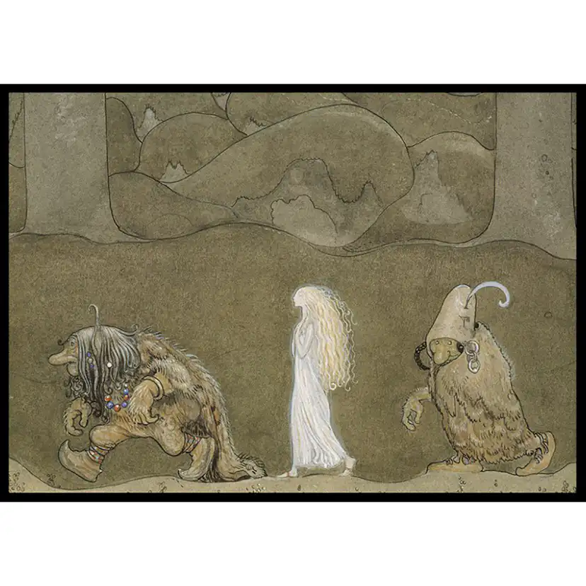 Poster Gallerix Prinsessan och Trollen av John Bauer