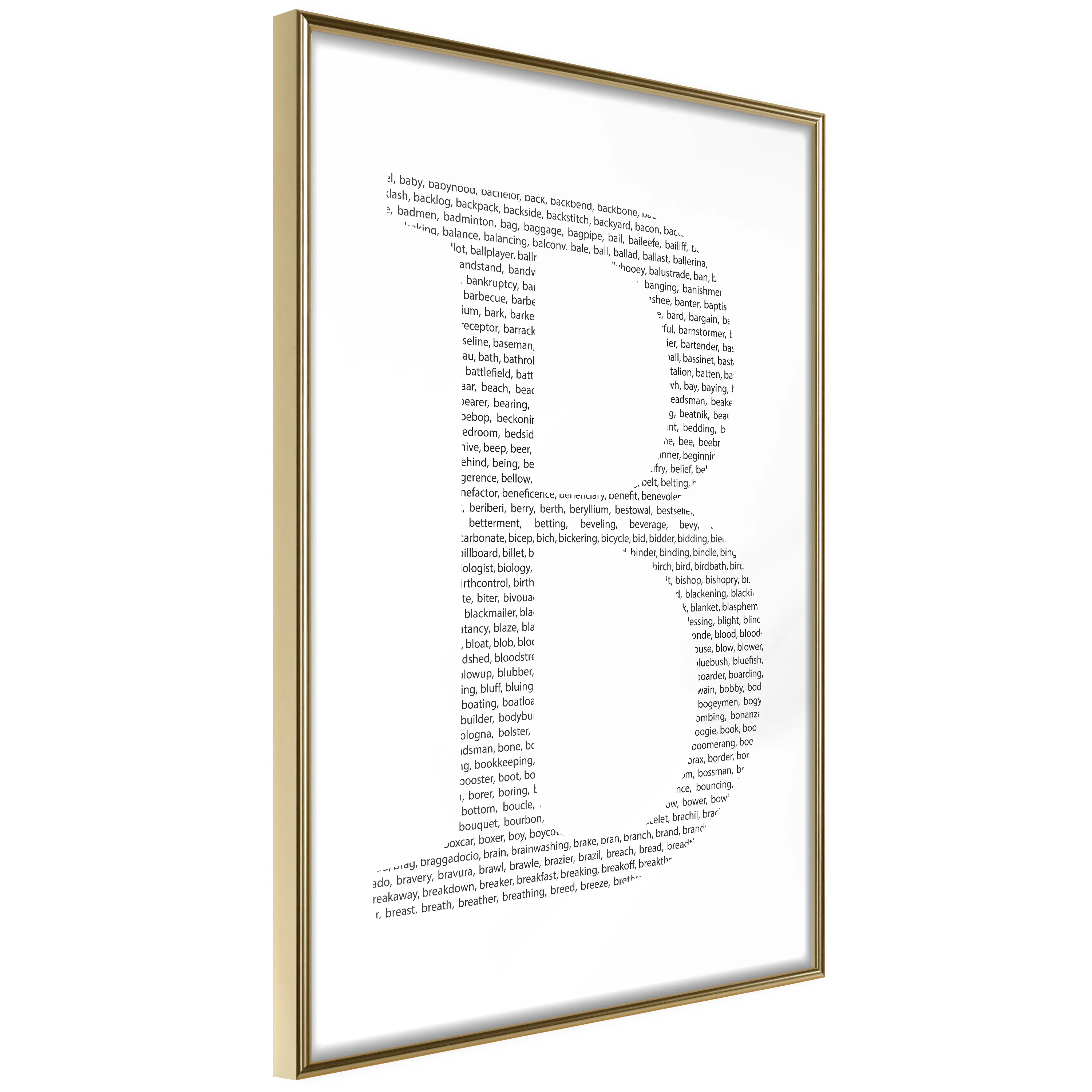 Poster Artgeist Affisch Letter B