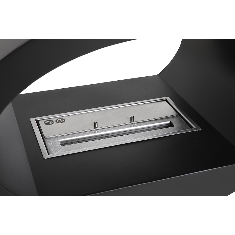 Braskamin Arkiio Mauro Svart Takhängd Etanolkamin i Stål