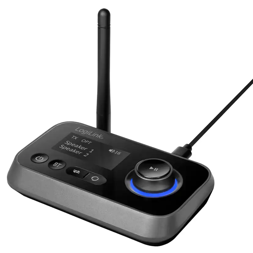 Bluetooth 5.0 2-in-1 Audio sändare/mottagare LogiLink
