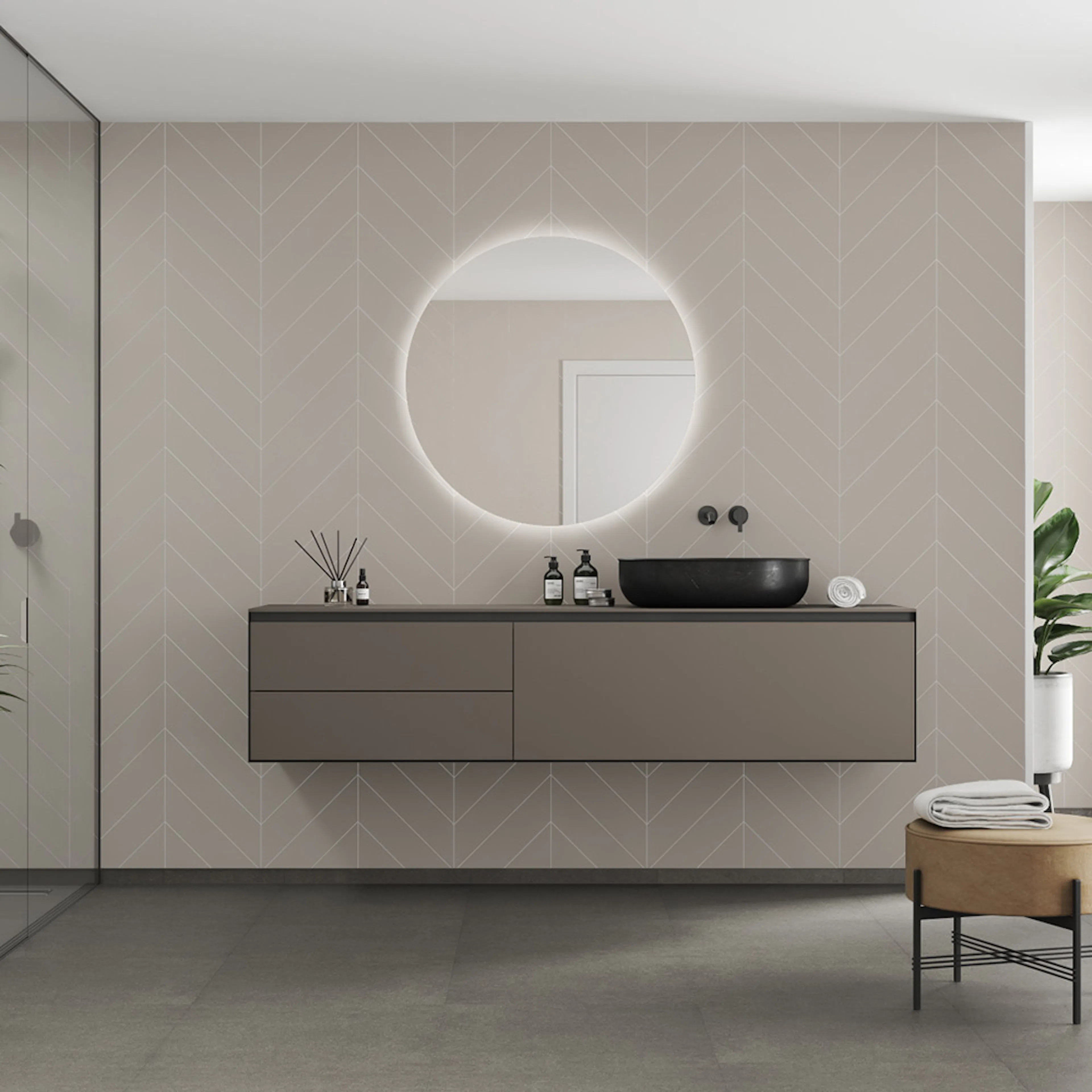 Våtrumsskiva Fibo 5200-M78 EM Warm Grey 10x620x2400 mm