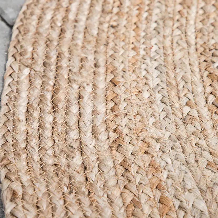 Oliver 100% jute - 200*200- -Round-Natural dark 200x200 cm
