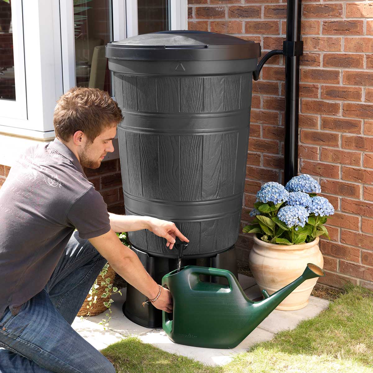 Bevattningspaket Greenline Automatbevattningssystem & Regntunna 200L