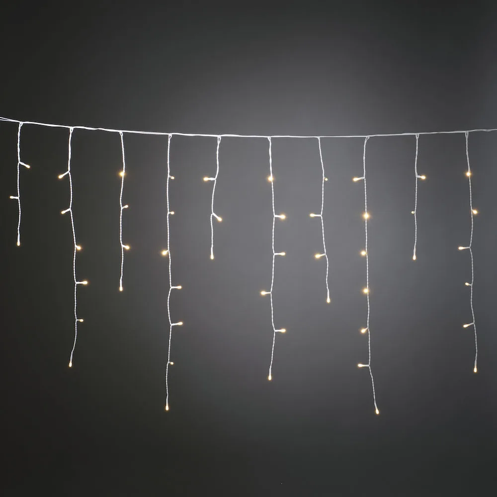 IstappsSlinga Gnosjö Konstsmide 80 Varmvita LED Frostad