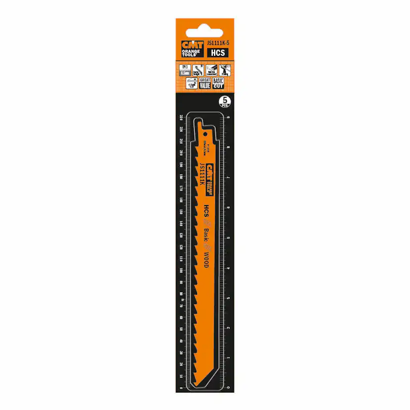 Tigersågblad CMT Orange Tools Trä 225mm HCS Basic 5 st