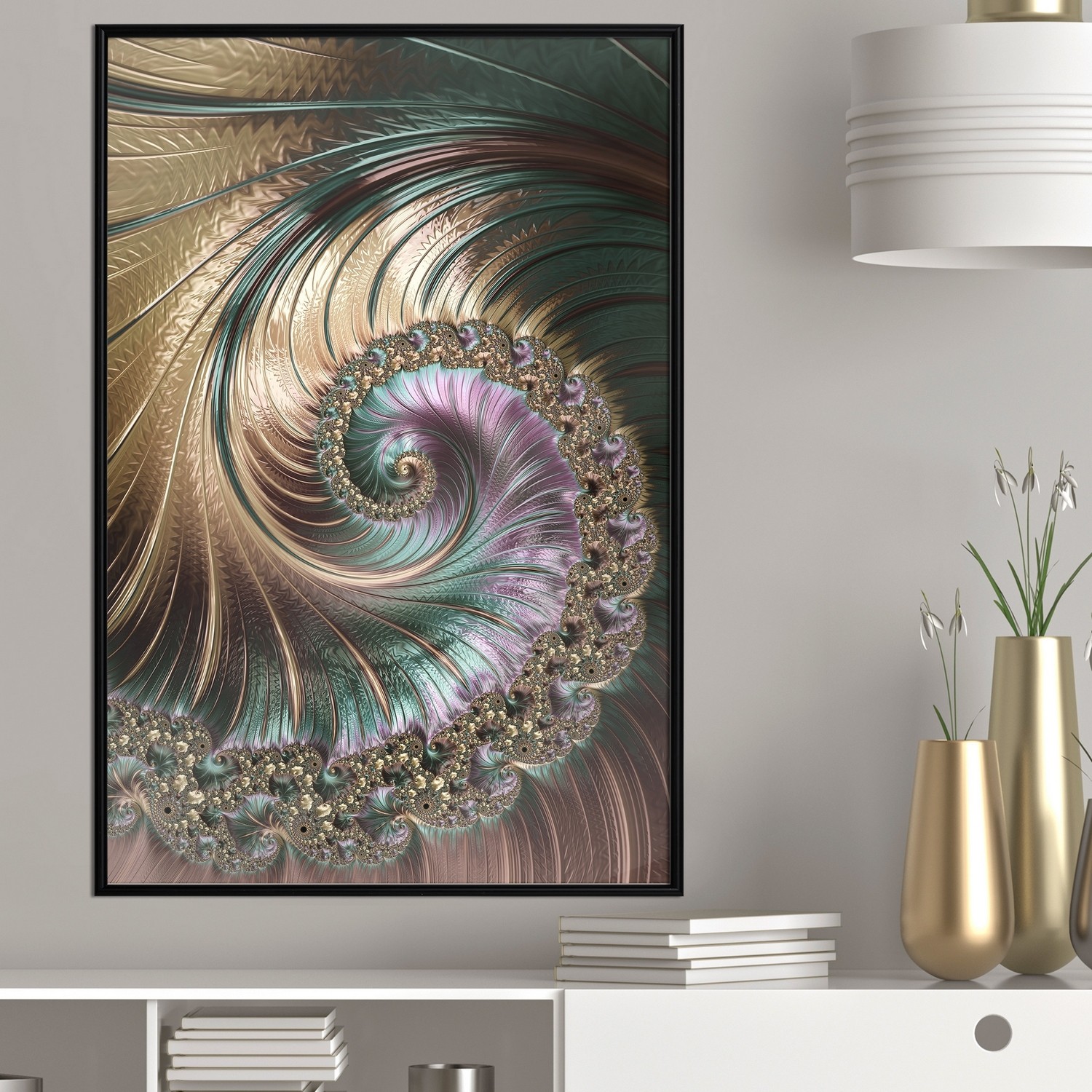 Poster Artgeist Affisch Fractal Swirl