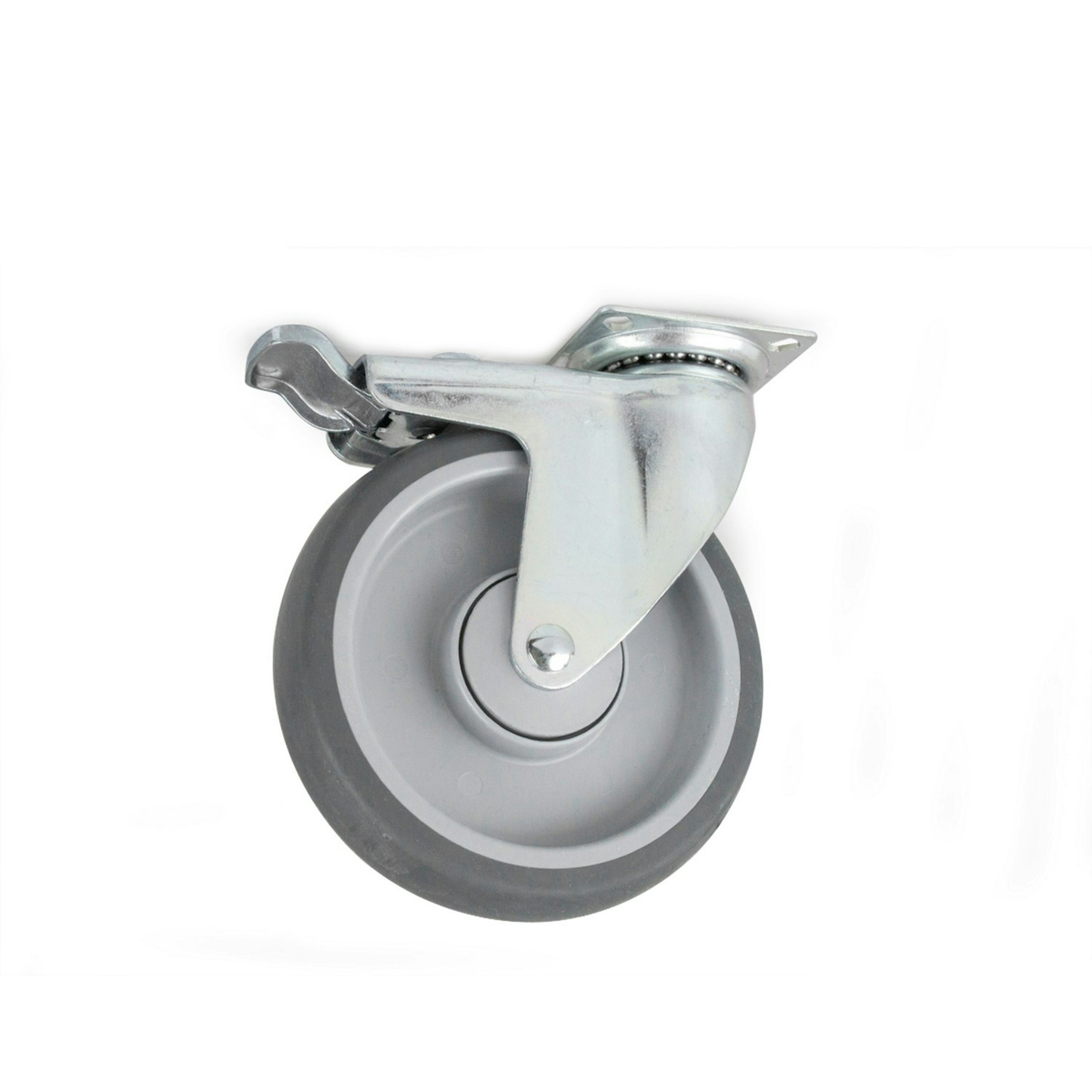 Länkhjul Habo 4310 med Broms 100 mm