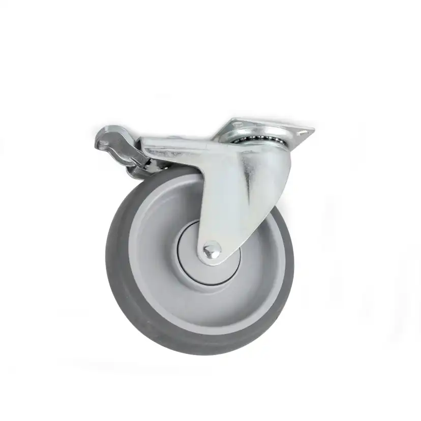 Länkhjul Habo 4310 med Broms 100 mm