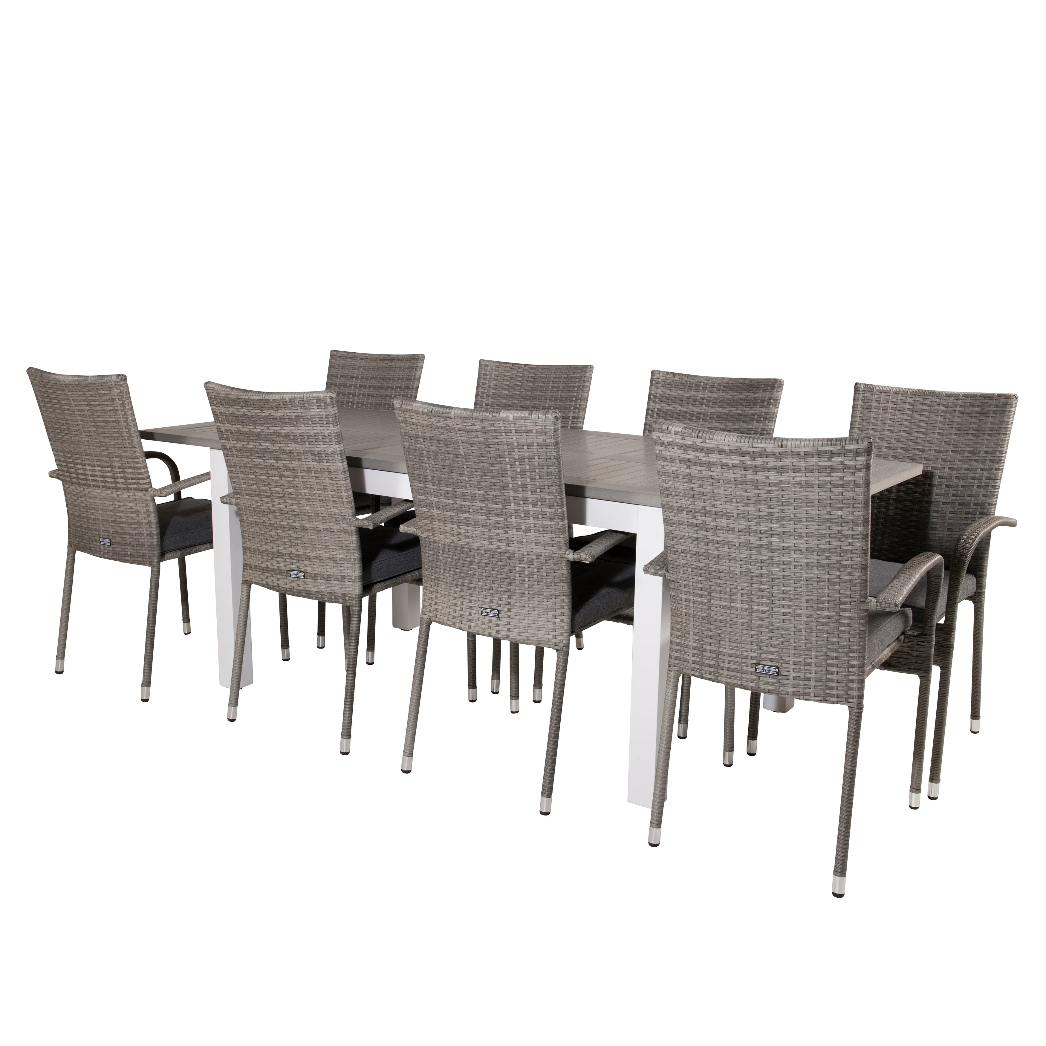 Matgrupp Venture Home Aleyna 160/240 med 8 Asta Stolar