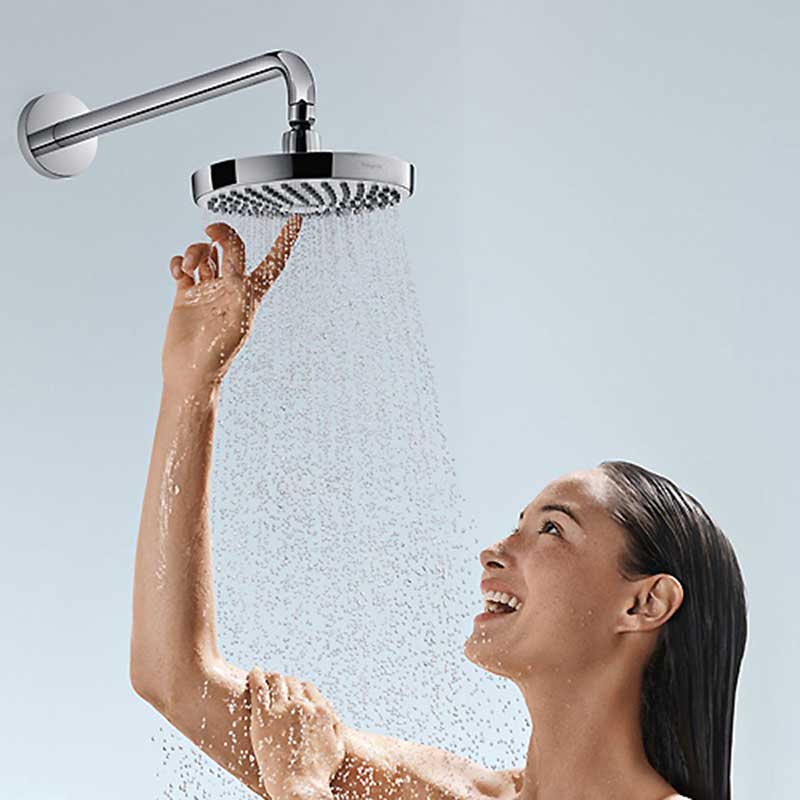 Taksil Hansgrohe Croma Select S 180 2jet Vit/Krom Vit/Krom, Utan EcoSmart