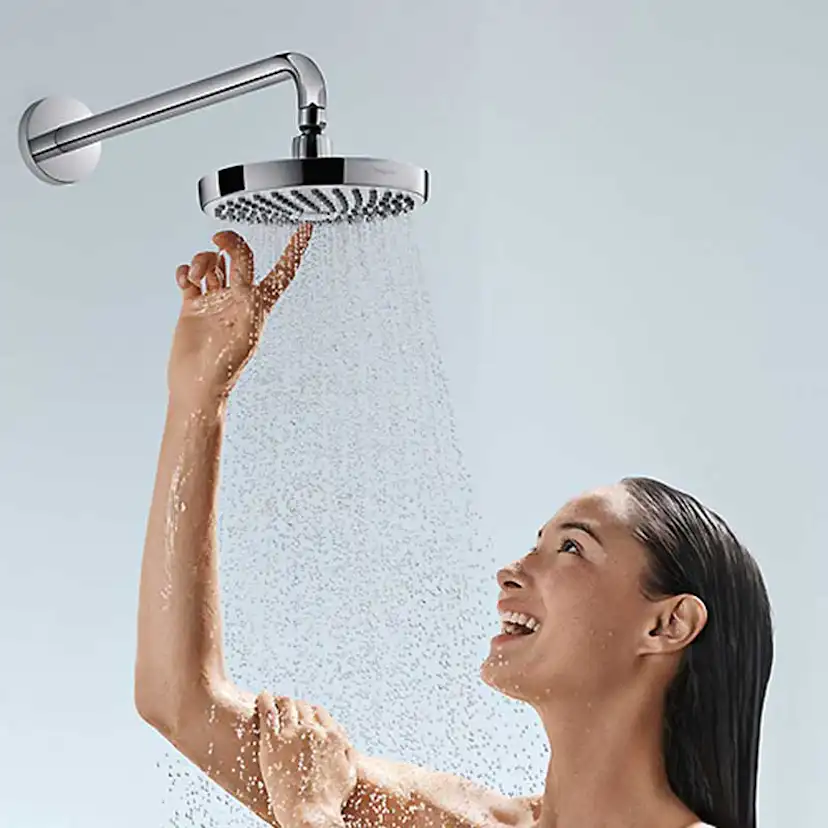 Taksil Hansgrohe Croma Select S 180 2jet Vit/Krom Vit/Krom, Utan EcoSmart