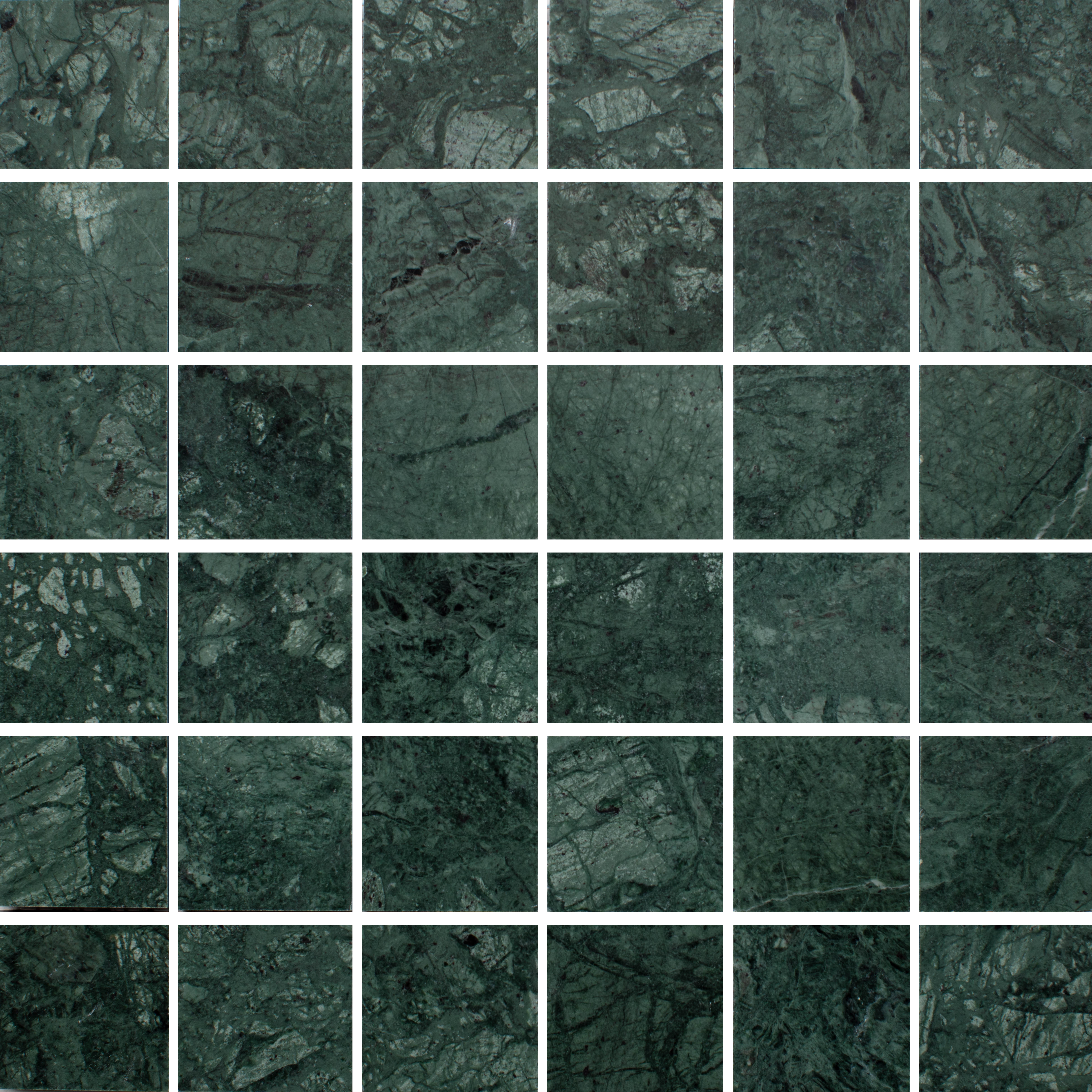 Marmor Arredo Verde Guatemala Grön Honed 5x5 cm
