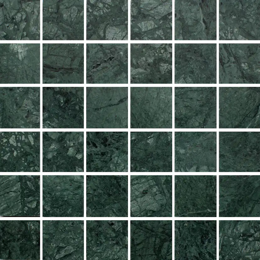 Marmor Arredo Verde Guatemala Grön Honed 5x5 cm