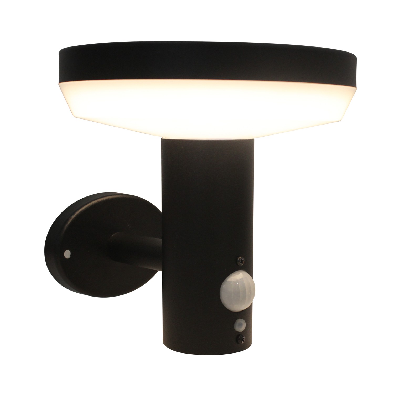 Solcellsarmatur Gelia Hojskär Vägg Sensor Svart 3,7V 2200 Mah